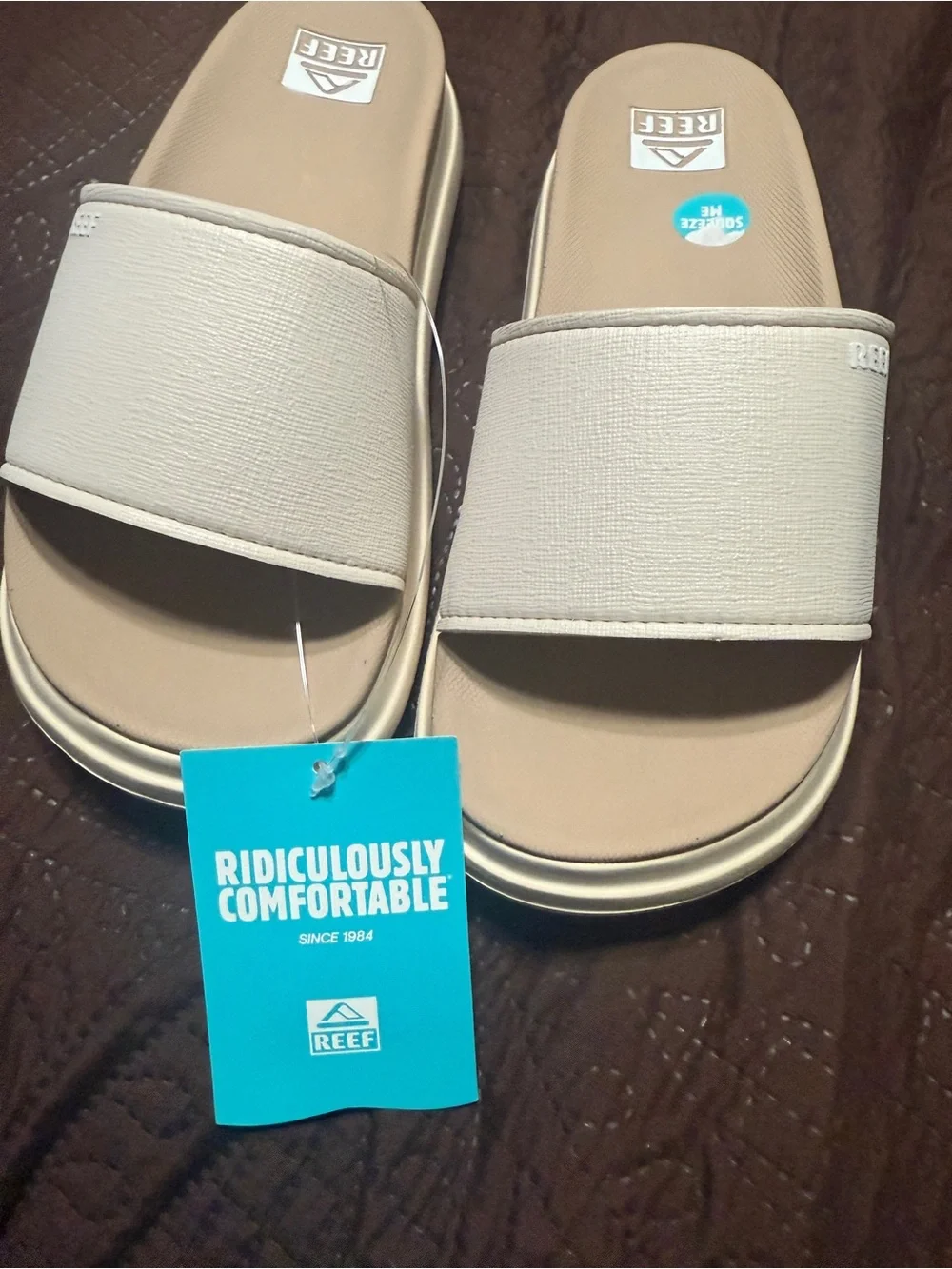 Reef Women’s Slide Sandals in Light Beige